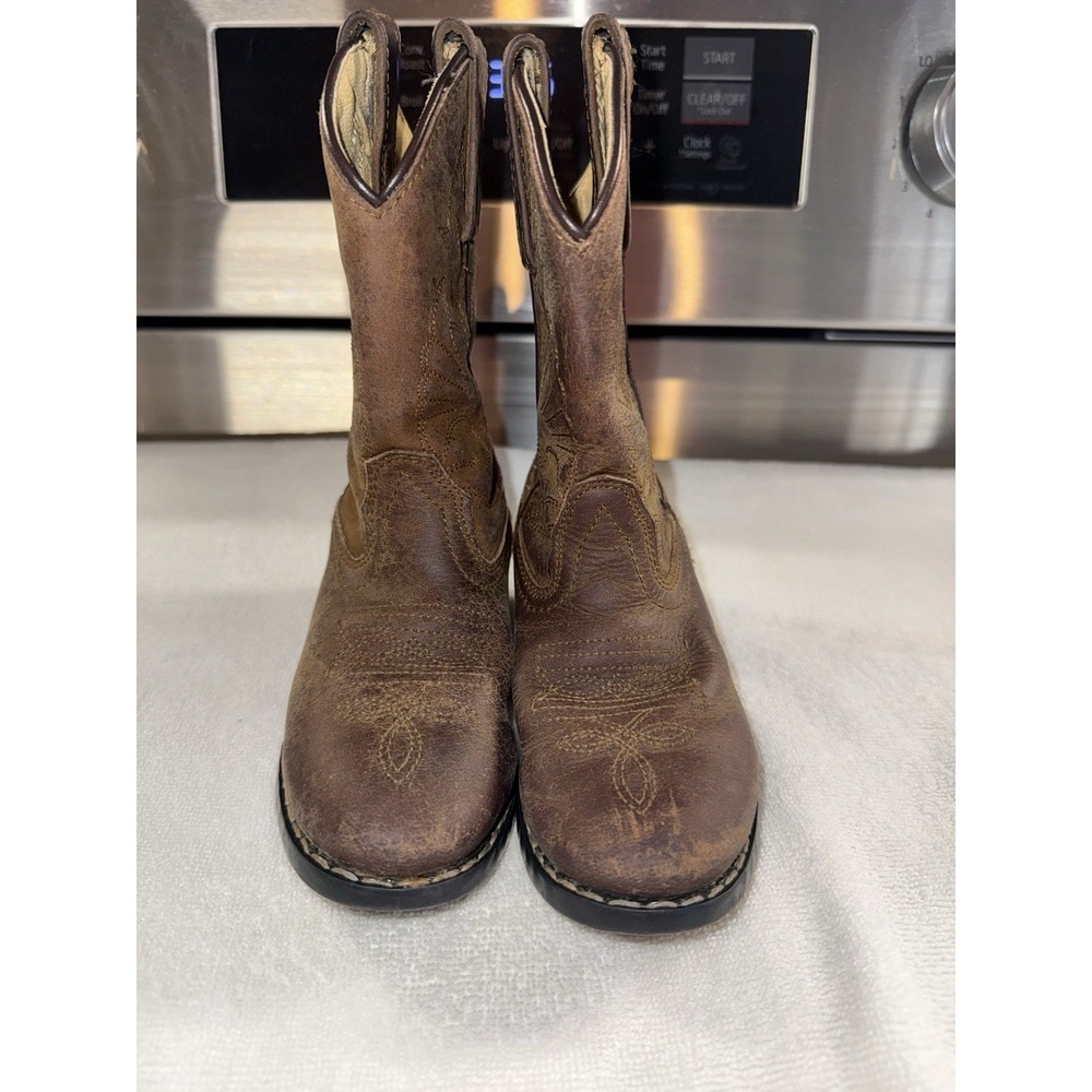 Masterson Boot Co‎ Size 8.5 M Brown Toddler Cowboy Boots - Picture 2 of 9